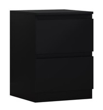 Matt Black Chest of Drawers Bedroom Furniture Bedside Table