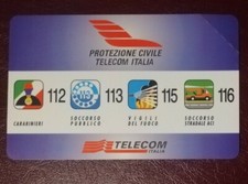 scheda telefonica private PRP 218 - protezione civile telecom - L. 2000 nuova