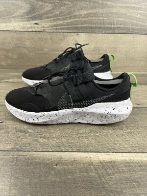 Nike Crater Impact Shoes Black Iron Gray White Green DB2477  display picture 3