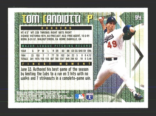 1995 Topps Finest Baseball / SEE DROP DOWN MENU FOR CARD YOU WILL RECEIVE - Picture 124 of 386