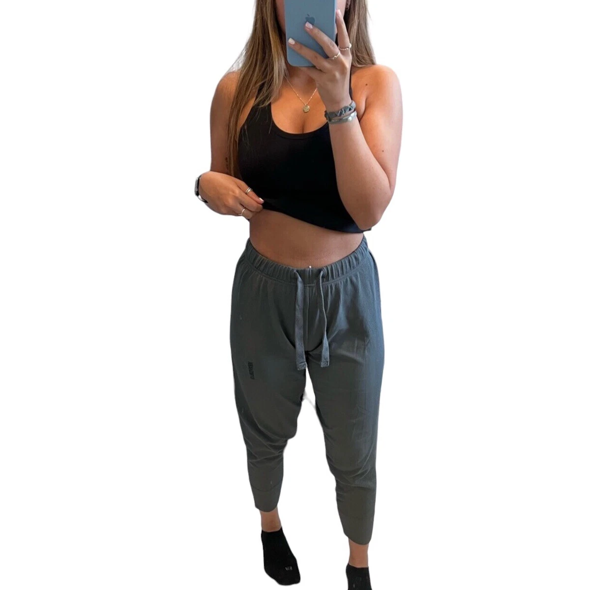 GYMSHARK Women's S Dark Grey Pause Joggers Pump Cover Athletic