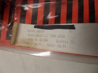 NOS Bike Master Bullet Light 7.5mm Stem 266076 26-6076 | eBay