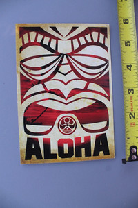 Adesivo HIC Hawaiian Island Creations | Die-Cut Bianco 88mm Per Auto, Laptop, Vetro