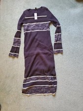 NWT~ANN TAYLOR Black/White SWEATER Dress, Size S