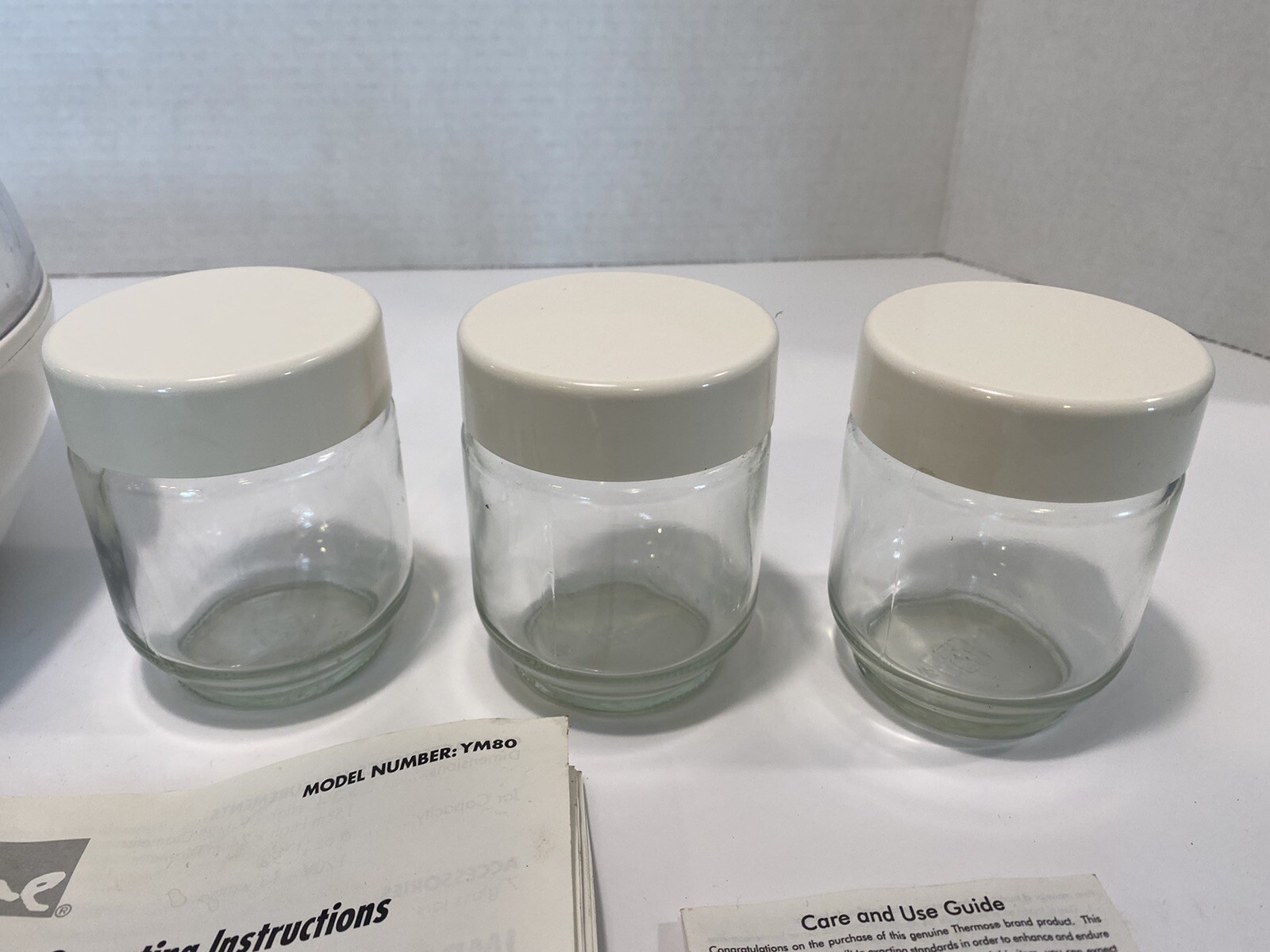 Euro Cuisine YM80 Electric Yogurt Maker with 3 Jars And Manual eBay