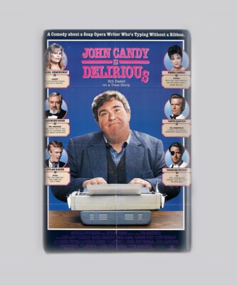 DELIRIOUS  (1991) - 2''x3'' MOVIE POSTER MAGNET (90s cult John candy comedy)