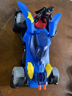 Fisher Price Imaginext DC Super Friends Batmobile Launcher Batman Figure Lot