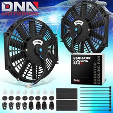 X2 10" 12V ELECTRIC SLIM PUSH/PULL ENGINE COOLING/RADIATOR FAN+MOUNTING KIT