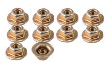 Juego de 10 tuercas de brida de herrajes para cubierta de parachoques trasero Ford Mustang 1987-1993