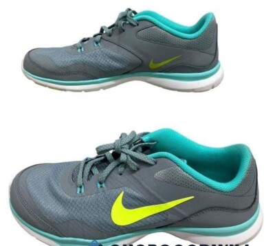 Nike Womens Flex Trainer 5  Gray Running Sneakers Size 10