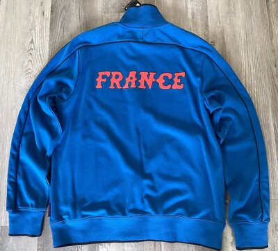 Nike Men's L Allez France Blue N98 Track Jacket Vintage 2009