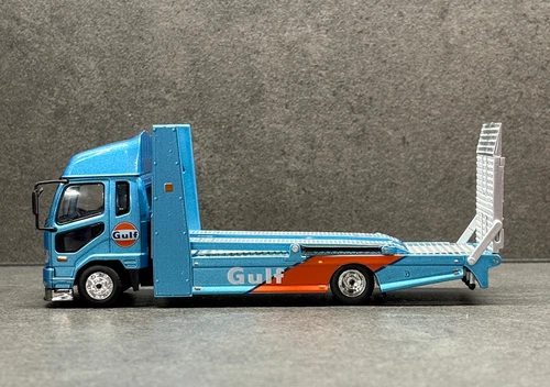 GCD 1:64 Blue Gulf Fuso Fighter Mk2 Double Deck Tow Model Diecast Metal Car - Picture 9 of 15