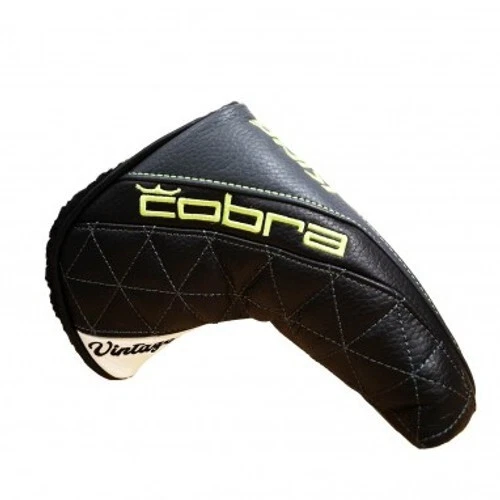 Cobra Golf Vintage Sik Face Tec Blade Black/White/Lime Putter Headcover