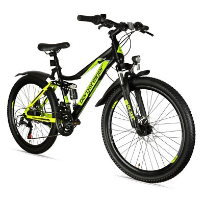 24 Zoll Mountainbike Bergsteiger Broome 21 Gang Shimano Licht nach STVZO