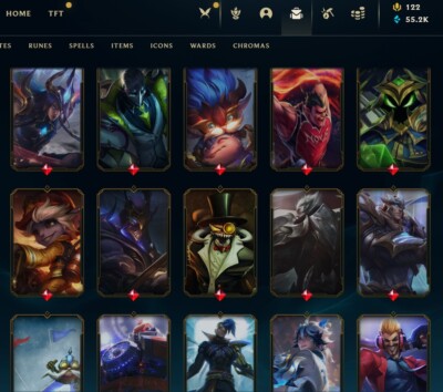 League of Legends Account EUW Level 532, 459 skins UK