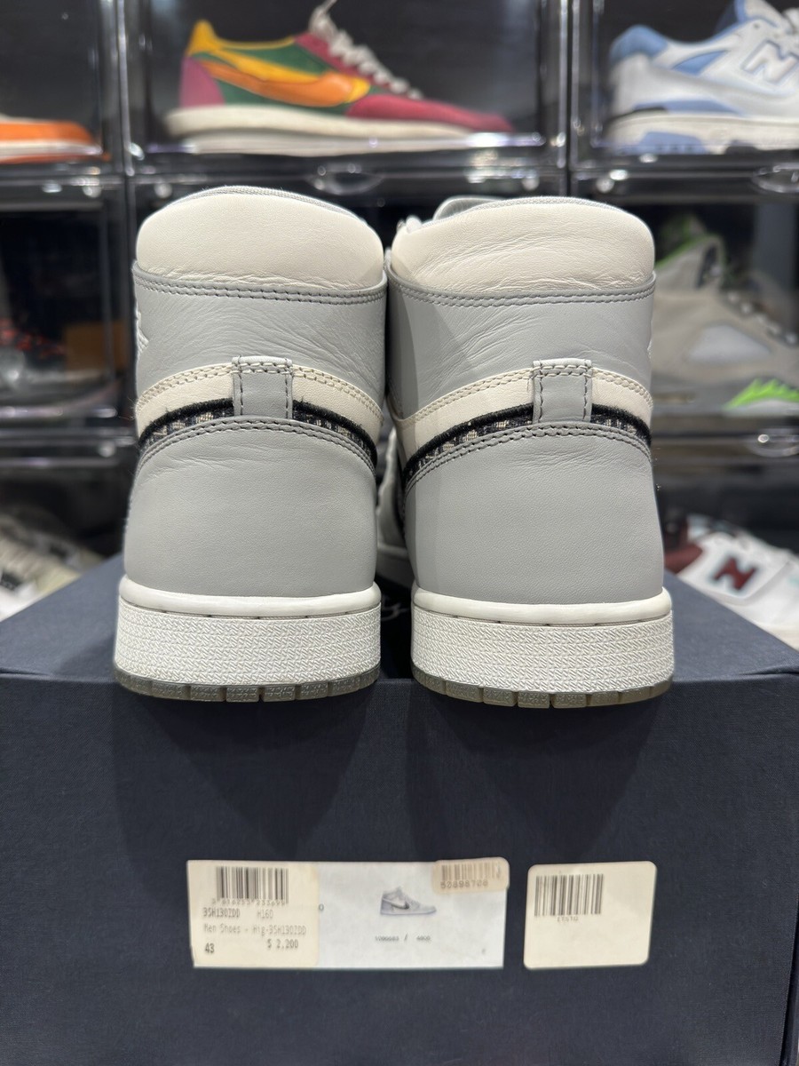 Size 9.5 - Jordan 1 x Dior High Gray | eBay Size 9.5 - Jordan 1 x Dior High Gray | eBay