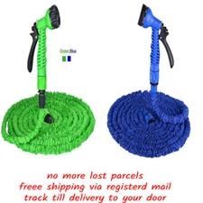 Tubería Con Spray Manguera De Agua Extensible 25ft-200ft Riego Jardín Flexible
