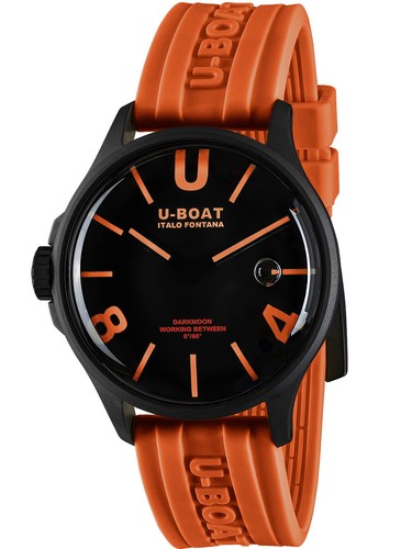 U-Boat 9538 Darkmoon Orange IPB Mens Watch 44mm 5ATM - Picture 2 of 6