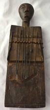 Vintage African Kalimba Gogo Mbira Thumb Piano Carved Wood Tribal Instrument
