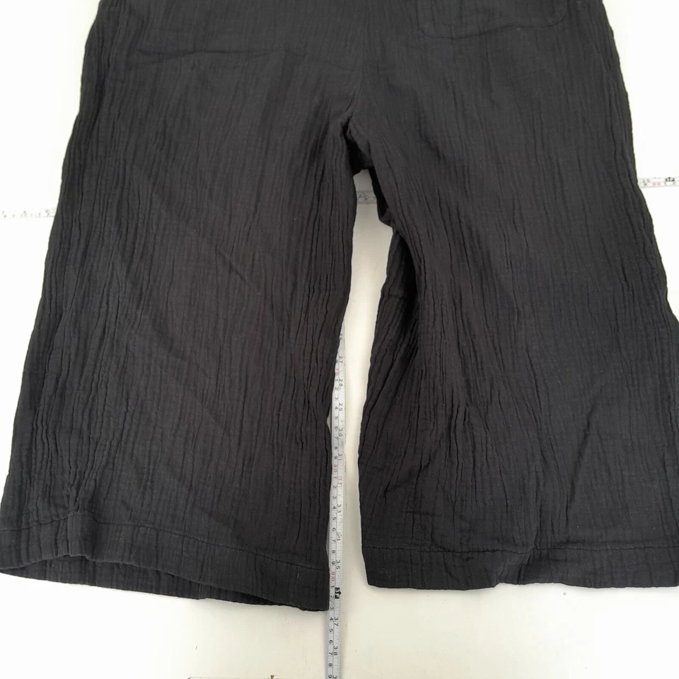 Tuta TOAST XL nera senza maniche scollo a V bottoni cotone arricciato tasca C... - Immagine 3 di 4