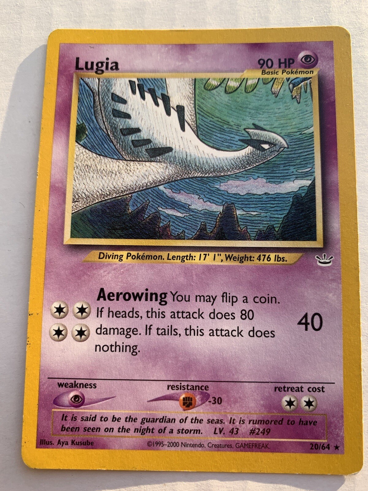 🔥💥 [LP] LUGIA! - POKÉMON TCG NEO REVELATION NON-HOLO! 20/64 🔥💥
