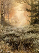Ｏｉｌ　ｐａｉｎｔｉｎｇ Sir John Everett Millais  - Dew-Drenched Furze nice landscape ART