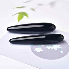 17.5cm Yoni Wand Natural Obsidian Massage Healing Crystals Kegel Exercise