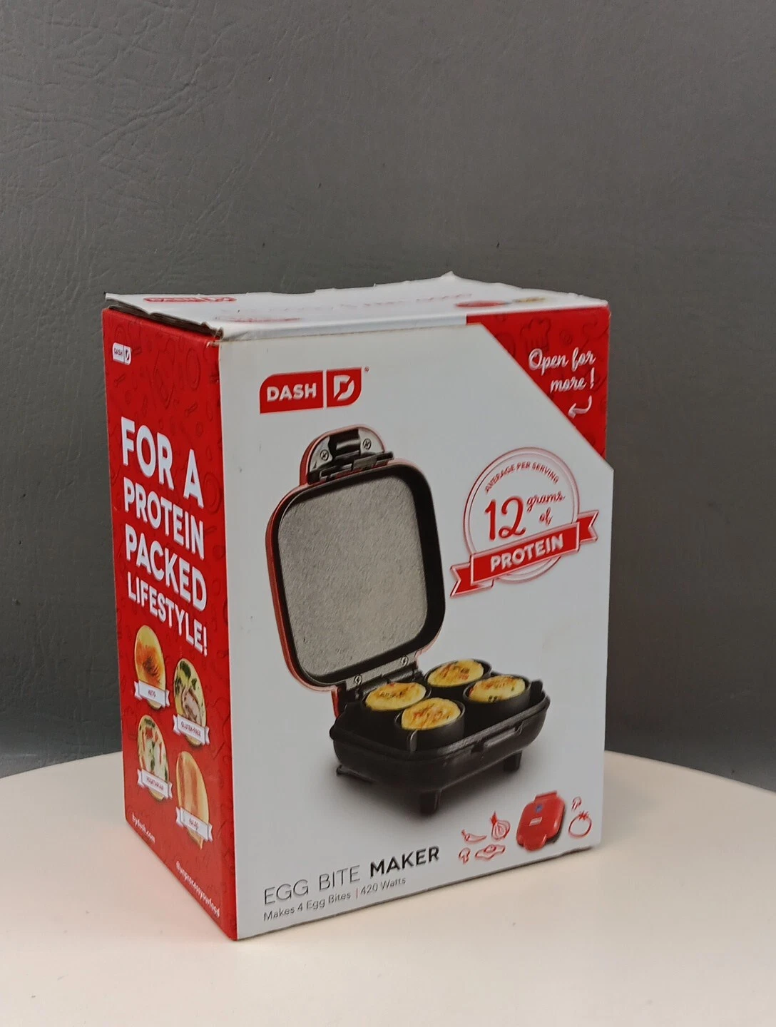 DASH Egg Bite Maker In RED - NEW IN BOX
