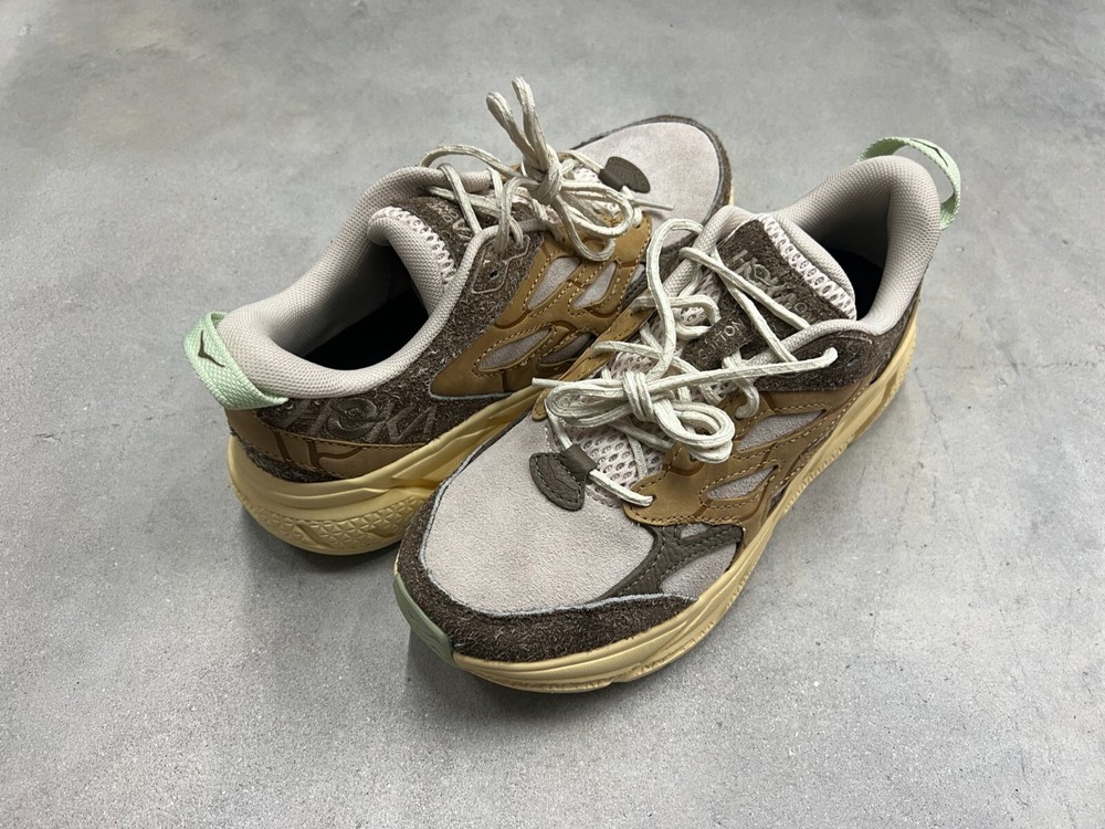 Hoka One One Men's Clifton L Suede TP Oat Milk Pollen 1150910/OLL - New