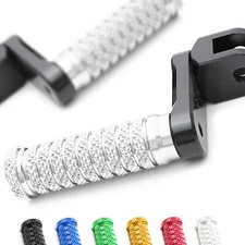 Silver POLE 40mm Lowering Front Foot Pegs For Yamaha XSR 700 16 17 18 19