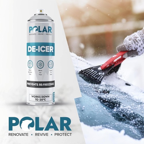 Polar Windshield De-Icer Spray 2 x 17oz Melts Ice Frost & Snow Fast - Picture 8 of 9