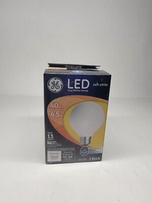 #ad #ad GE LED Long Life Low Energy Soft White 40W 1 Bulb 350 Lumens Decorative Glob v9 $12.59