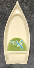 6 -10 oz. 10.5″ x 4.75″ 2-Compartmant Japanese Sushi Boat Plate, 1″ Deep- NICE