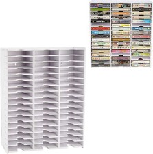 Sanfurney 51-Slot Cassette Tape Storage, Desktop Rack Audio Organizer,...