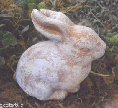 Latex rabbit mold plaster concrete Easter cement rubber mould 4'' x 4'' x 2.25''