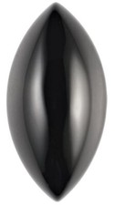 Natural Extra Fine Black Onyx - Marquise Cabochon - Brazil - AAA Grade