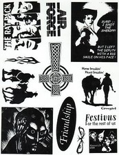 Unmounted Rubber Stamp Plate, Unmounted/Uncut Pink Rubber Stamps