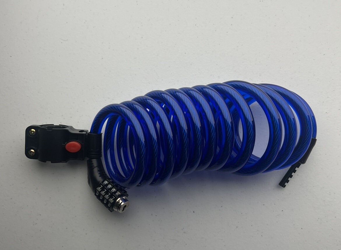 4 - Digit Combination Password Bike Lock Cable Bicycle Chain