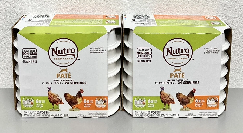 NUTRO Perfect Portions Grain Free Natural Wet Cat Food 1.32 oz 24