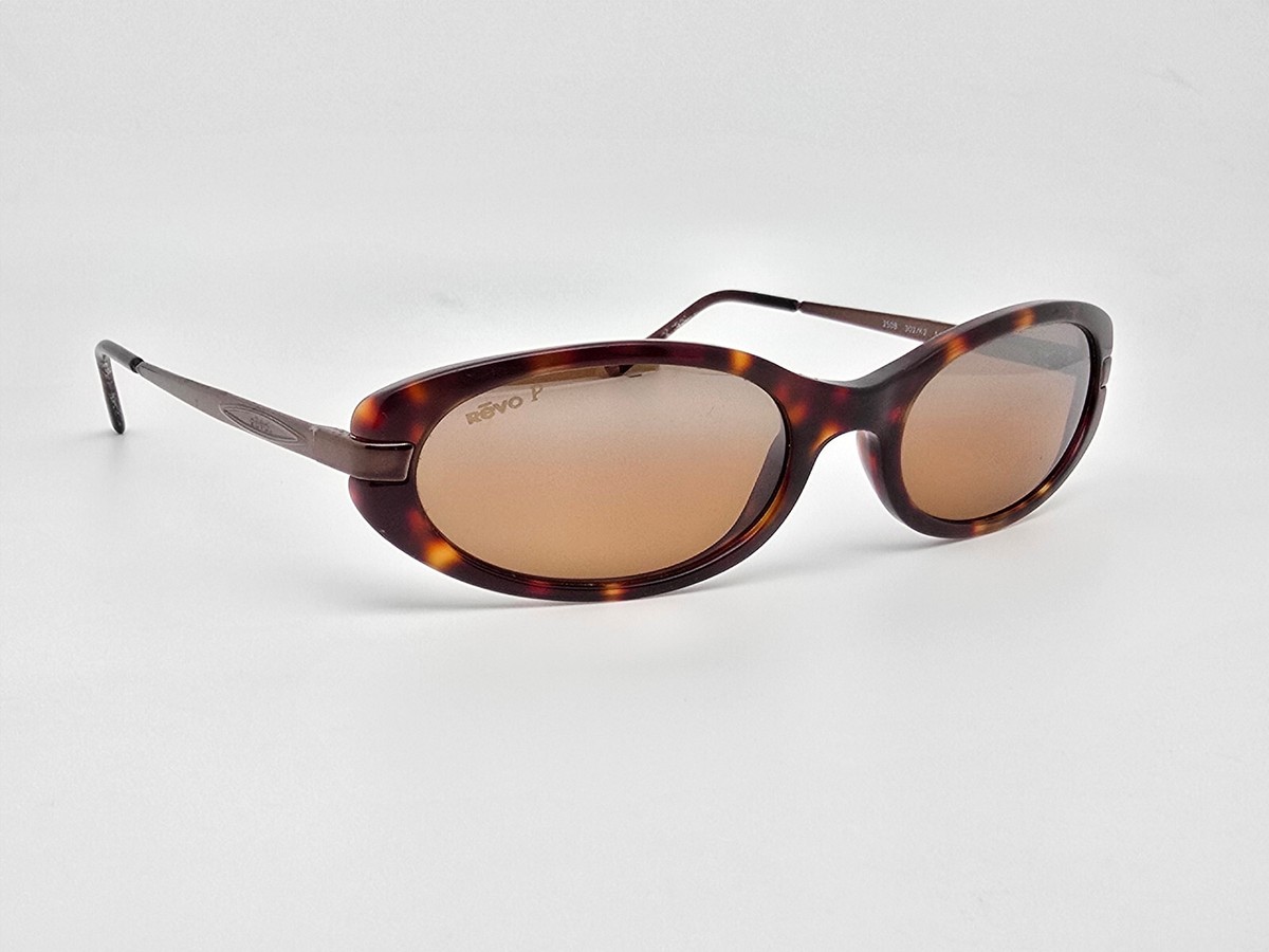 Vintage Revo P H2O 2508 302/K2 Sunglasses Polarized Brown Bronze Italy 51-18-135 REVO Brown Oval Sunglasses for Men for sale | eBay main image 2