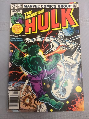 The Incredible Hulk #250 Key Silver Surfer multiple cameo appearances mid grade