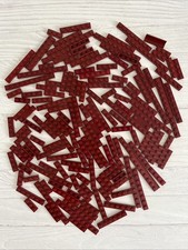LEGO LOT DARK RED 159 PCS 1X10 1X8 1X6 1X4 1X3 PLATE VARIETY BUILDING PIECES