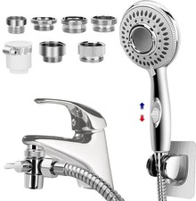Shower Head Sink - Faucet Bathtub Hose Sprayer Attachment with 5 Adapters 79"...