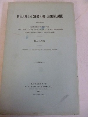Meddelelser om Gronland. Bind LXIX. Dictionary of the West Greenland Eskimo Lang