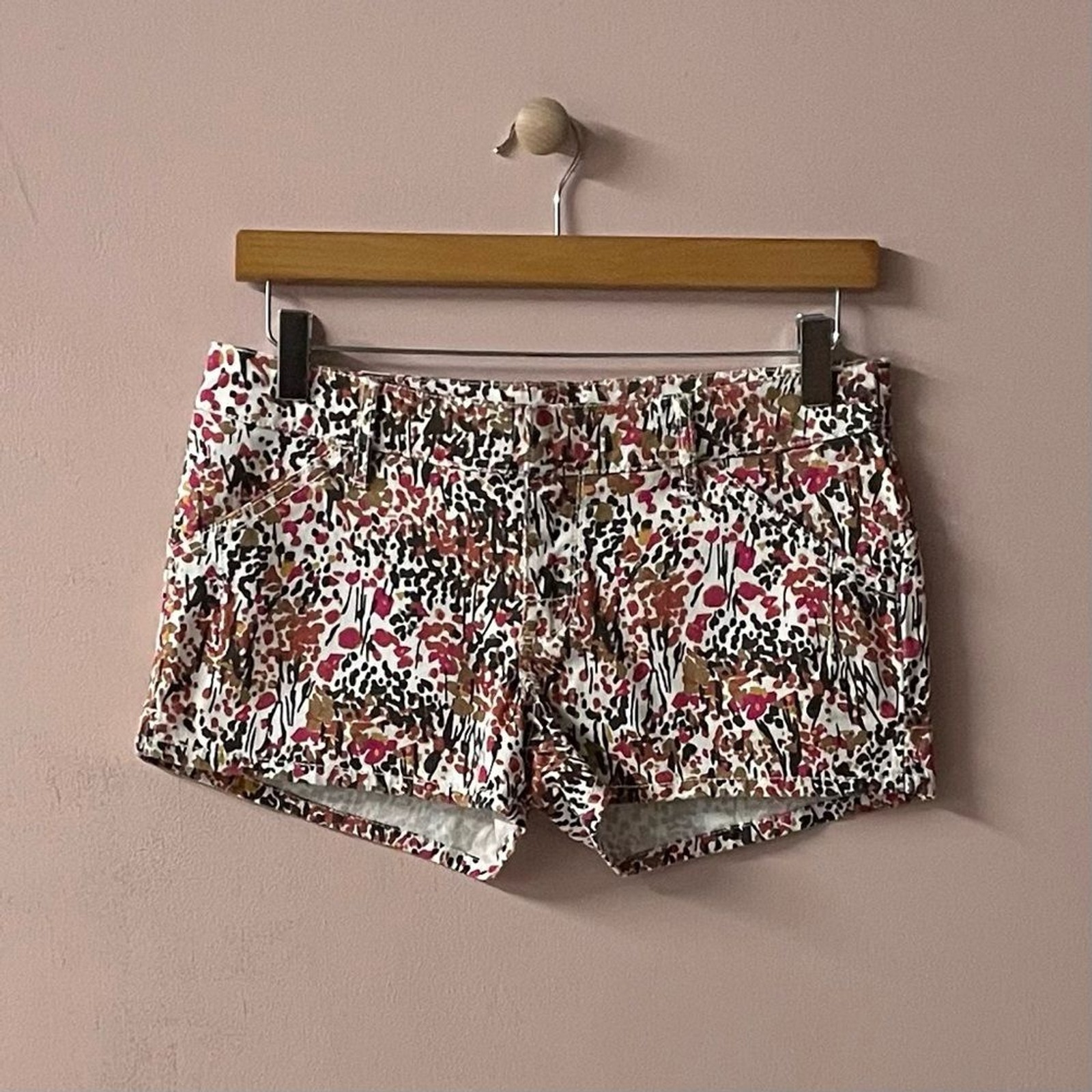 Roxy Cream Multicolored Floral Patterned Short Sh… - image 10