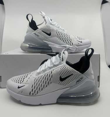 Women's 6 - Nike Air Max 270 White Black Platinum AH6789 100