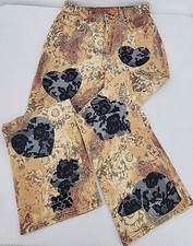 VTG Crossing Pointe Women's 10 MS Jeans Lacey Patches Upcycled Made in USA *