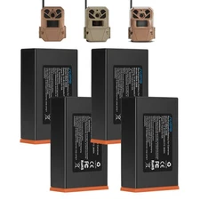 1/2/3/4X 6700mAh Battery for Moultrie Cellular Trail Cameras Edge 2,Edge 2 Pro