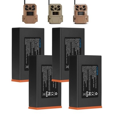 1/2/3/4X 6700mAh Battery for Moultrie Cellular Trail Cameras Edge 2,Edge 2 Pro