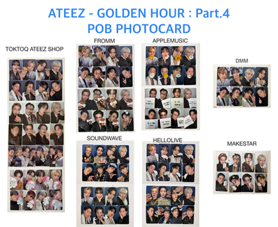ATEEZ] GOLDEN HOUR : Part.4 POB Photocard | eBay